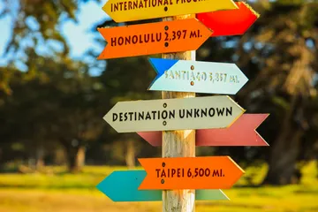 arrow sign depicting different directions