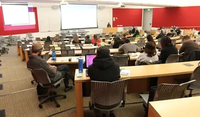 A classroom filled with students