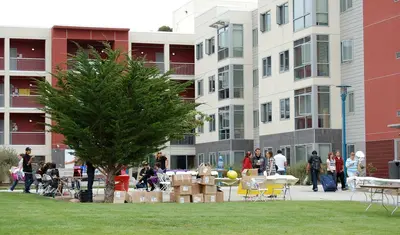 Move-in day at CSUMB main campus