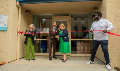 Project Rebound ribbon cutting