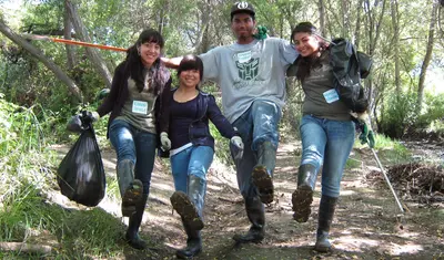 RON students at Salinas creek