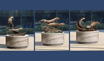 Otter statue