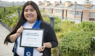 Sofia Garcia George Schulz Scholarship winner