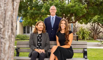 Provost award winners Patrick Broderick and Ashley Vanderpan