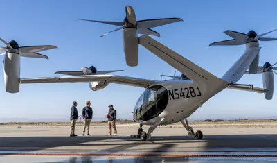 Joby aircraft at Marina Airport