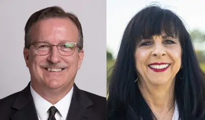 Dr. Dale Grubb and Provost Katherine Kantardjieff