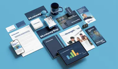 Stationary Mockup using Cal State Monterey Bay branding