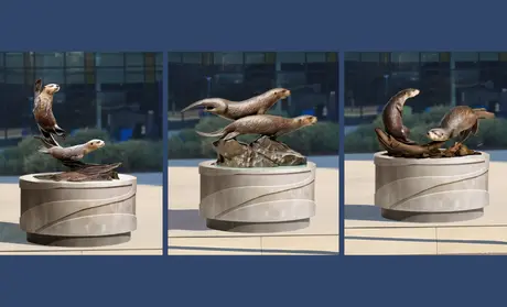 Otter statue