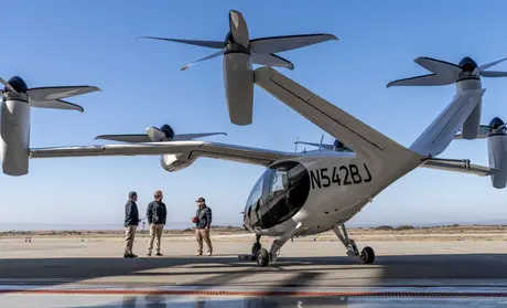 Joby aircraft at Marina Airport
