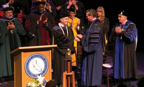 Eduardo Ochoa at his CSUMB investiture ceremony in 2012