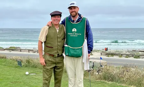 Clay Walker with CSUMB alum John Jackson