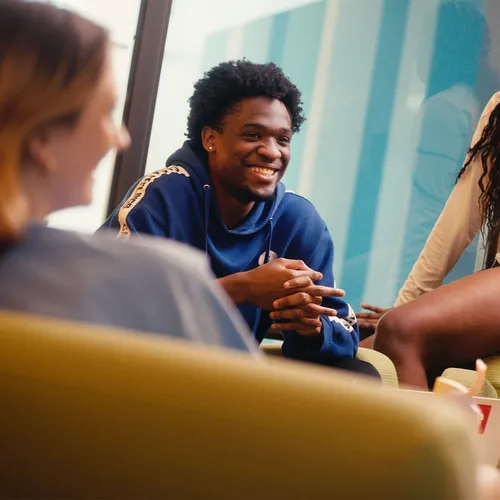 Students sitting together at the OSU